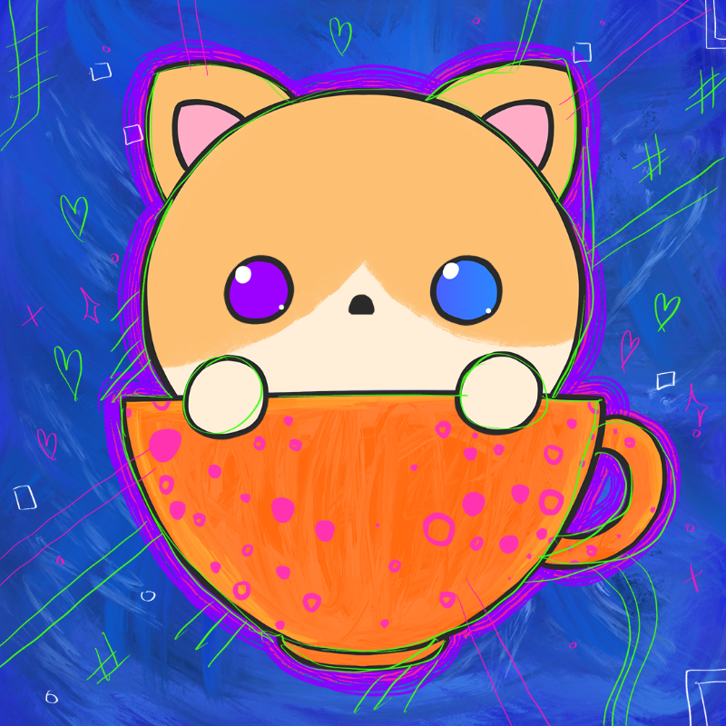 Cupkitties #44 static token preview