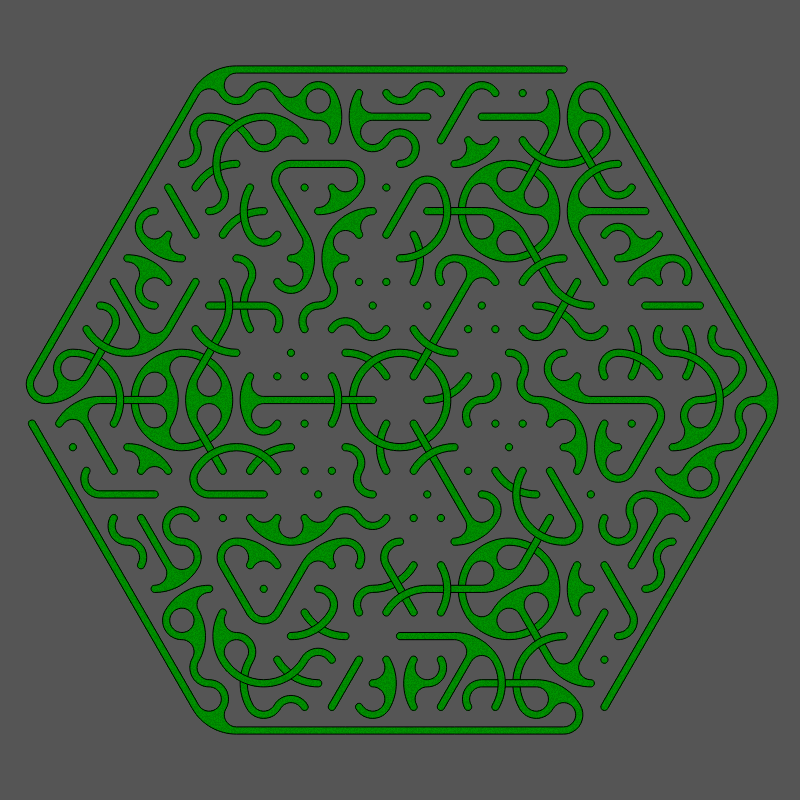 Threefold Symmetry - Dark Variations #330 static token preview