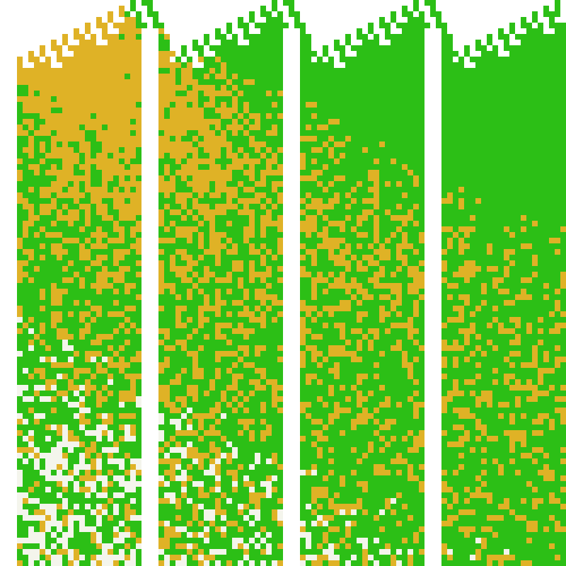 Colored Elementary Cellular Automaton #182 static token preview