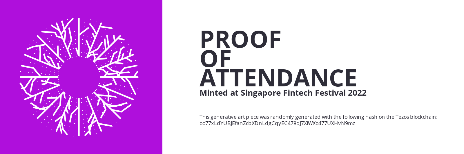 SFF2022 Proof of Attendance Token #792 static token preview