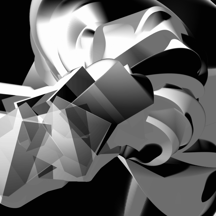Transparent Evolving Sculpture #27 static token preview