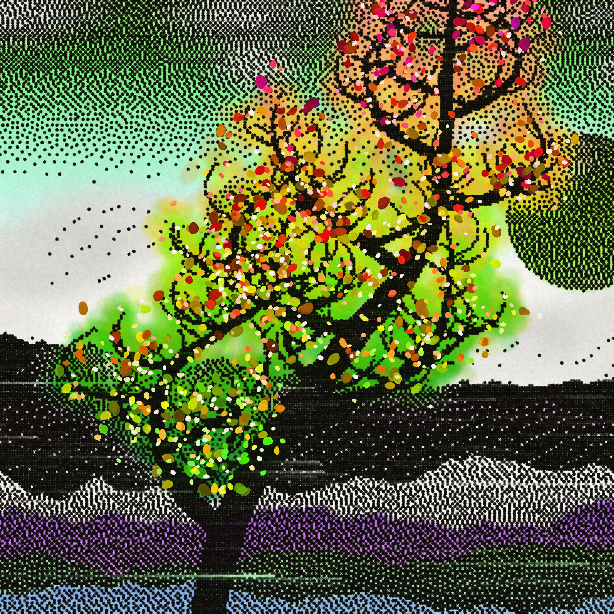 Dithered Branches #162 static token preview
