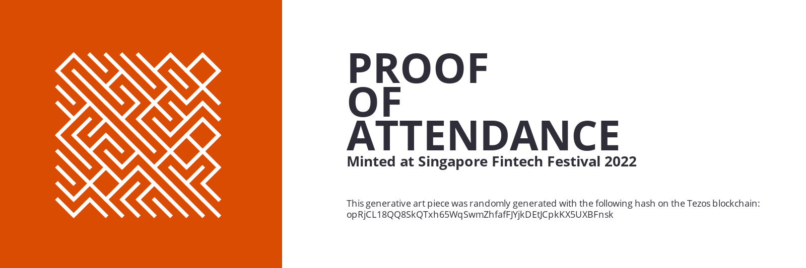 SFF2022 Proof of Attendance Token #2277 static token preview