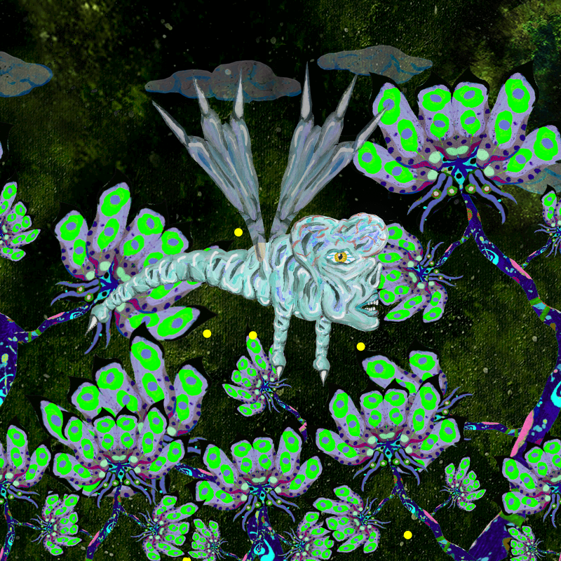 Fireflies and Flower Gardens #118 static NFT preview