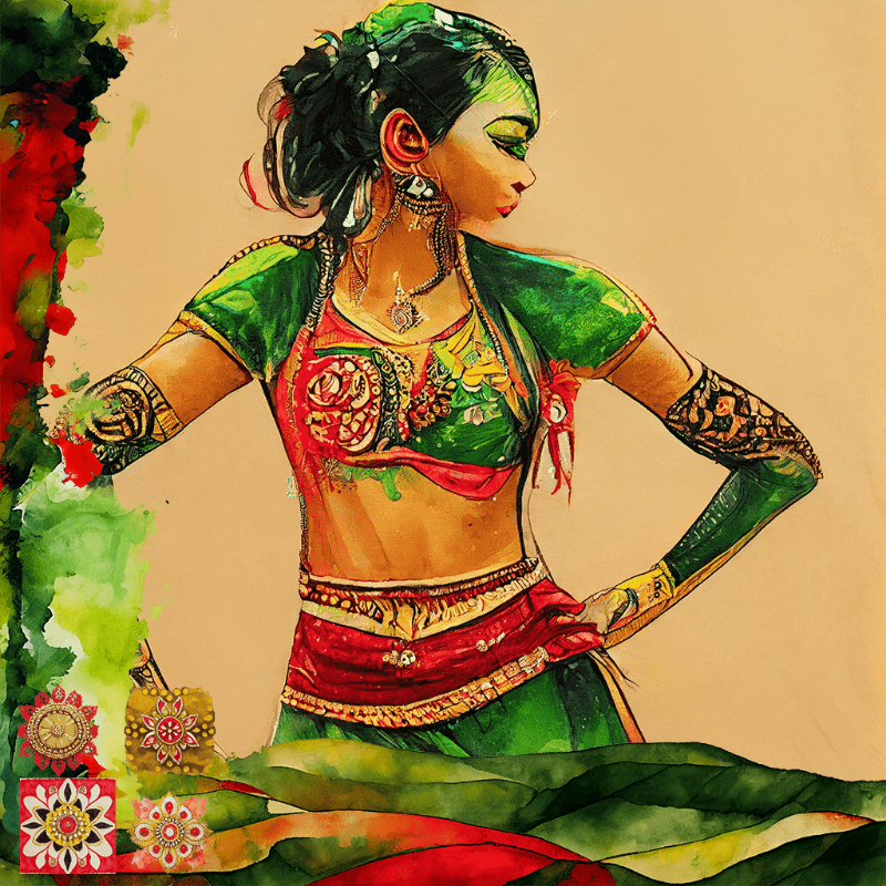 Hindu Dancer #3 static token preview