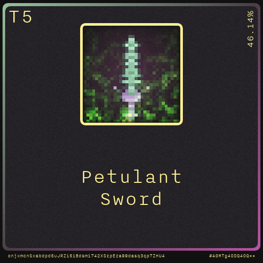 Gear for your quests - Sword #68 static NFT preview