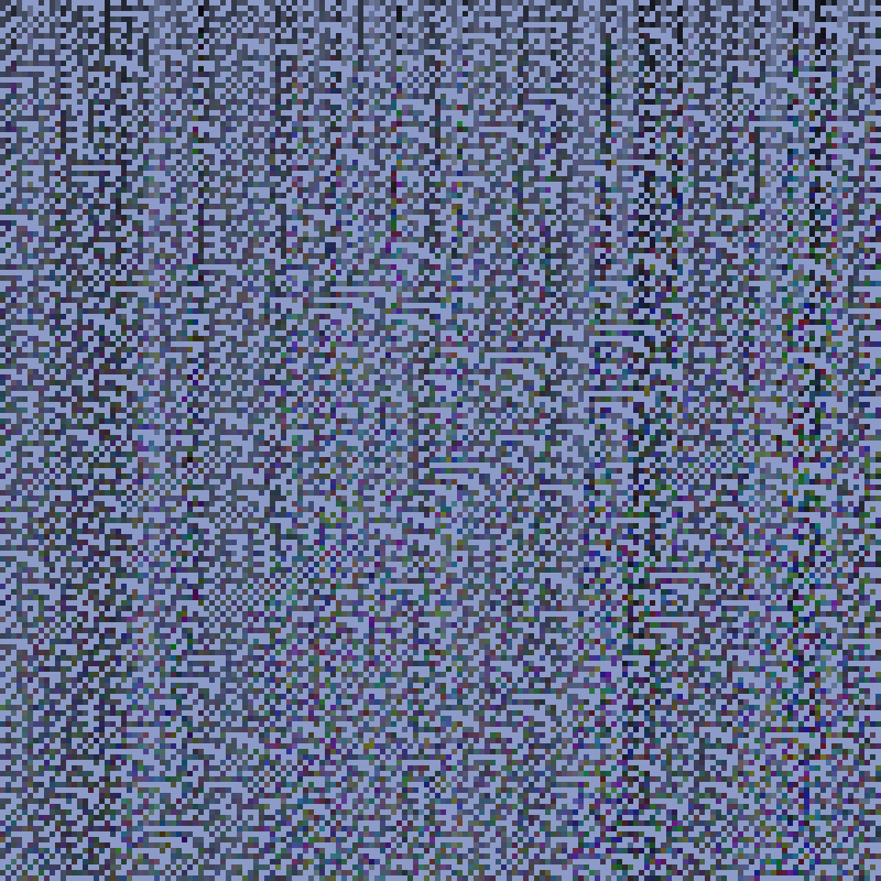 Colored Elementary Cellular Automaton #204 static NFT preview