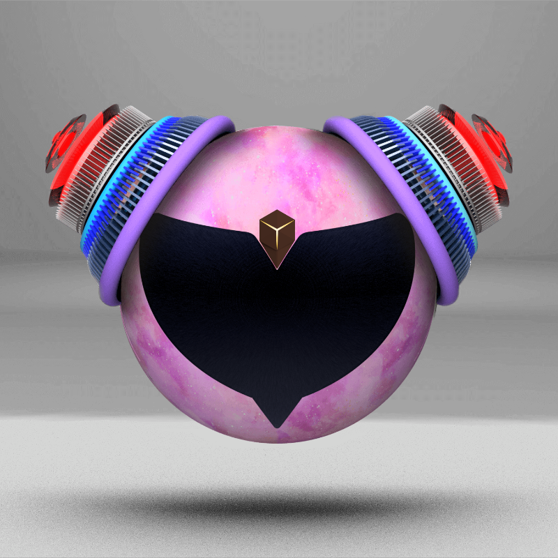 oMotion spaceship #152 static NFT preview