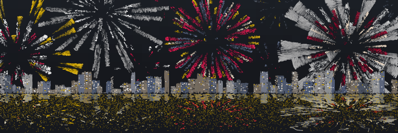 Fireworks #134 static NFT preview