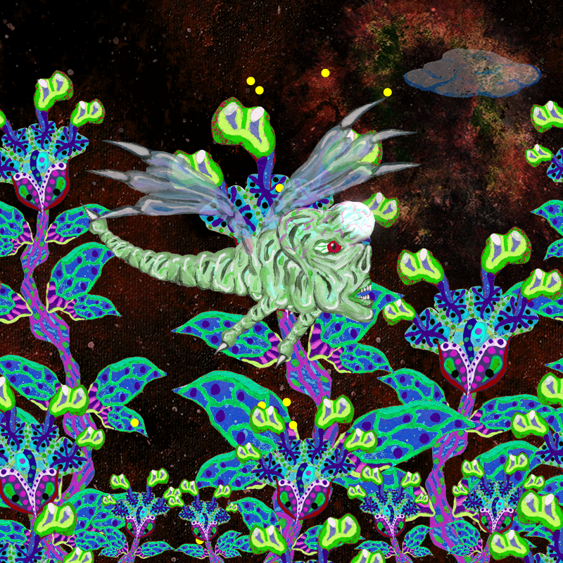 Fireflies and Flower Gardens #129 static token preview