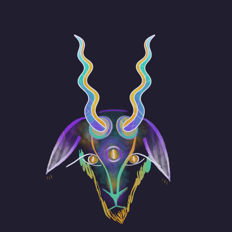 Horned beasts #12 static token preview
