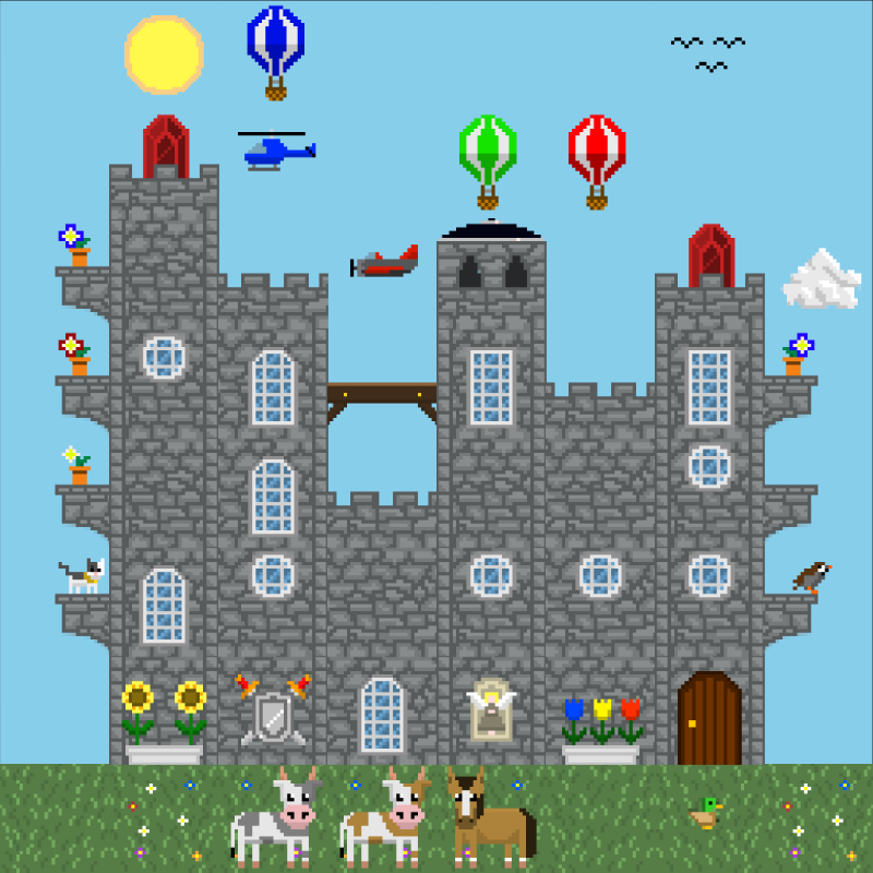 2D Mansion #837 static NFT preview