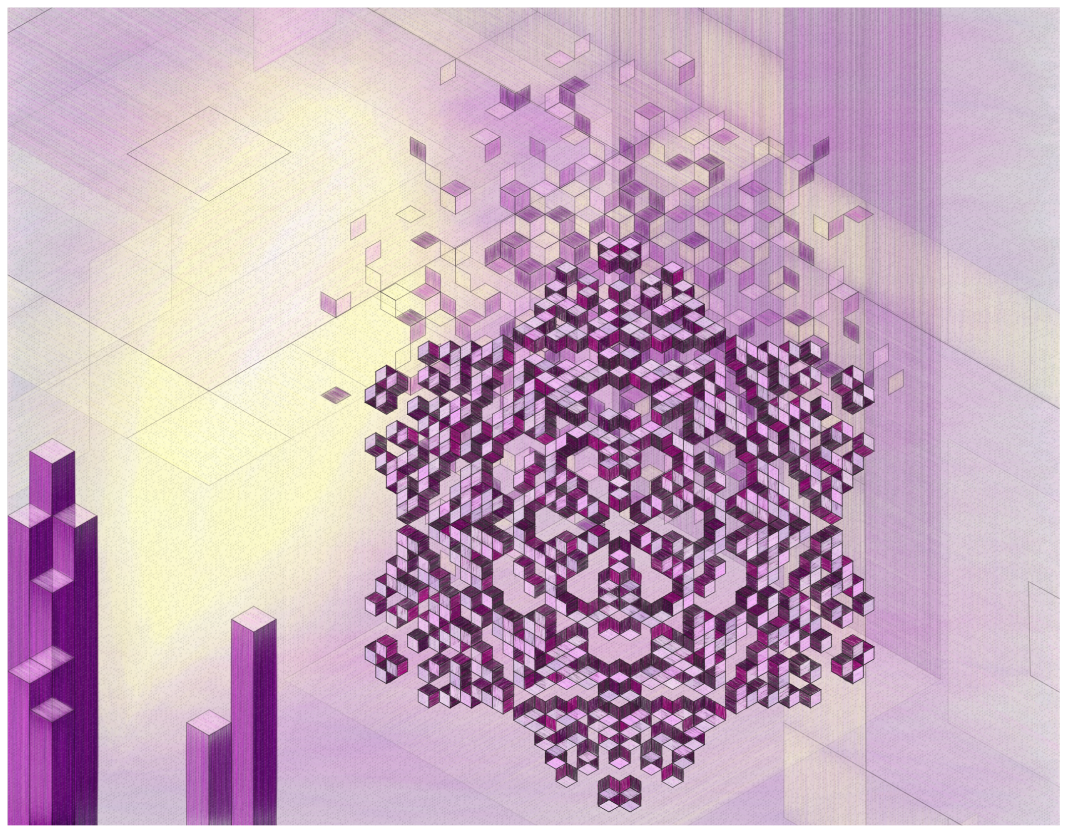 View From Our Window Depicted In Rhombuses #13 static token preview