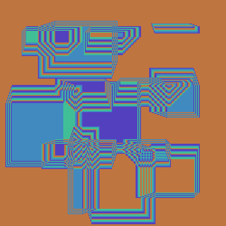 Superimposed Rectangles #87 static NFT preview