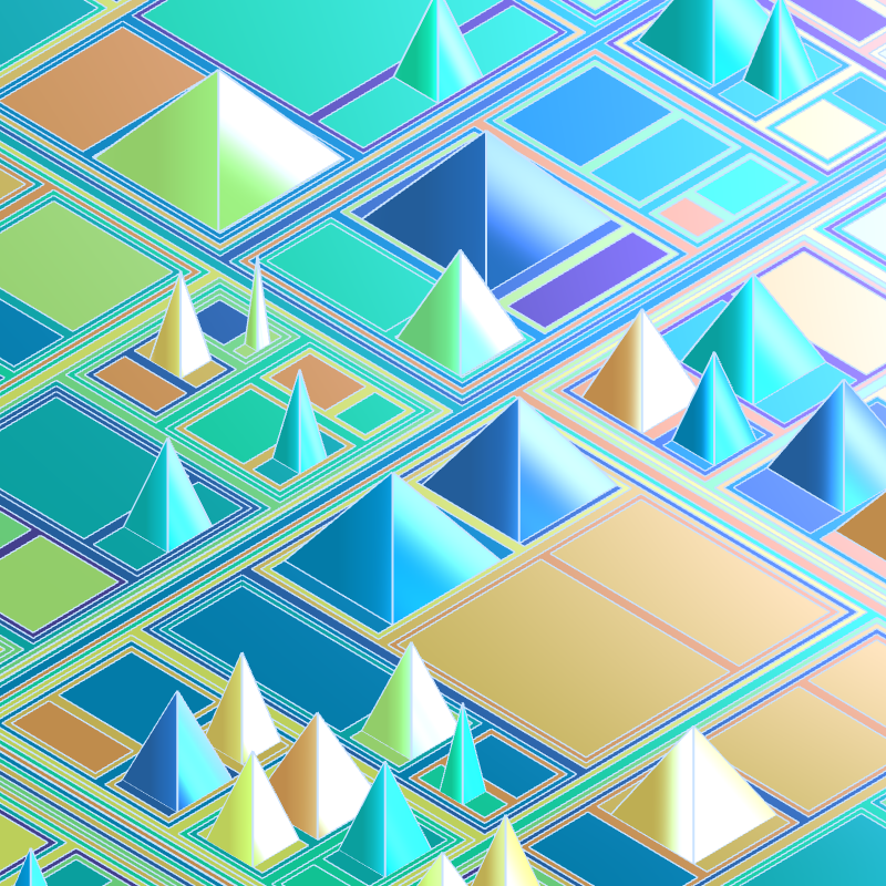Geometric city #253 static NFT preview