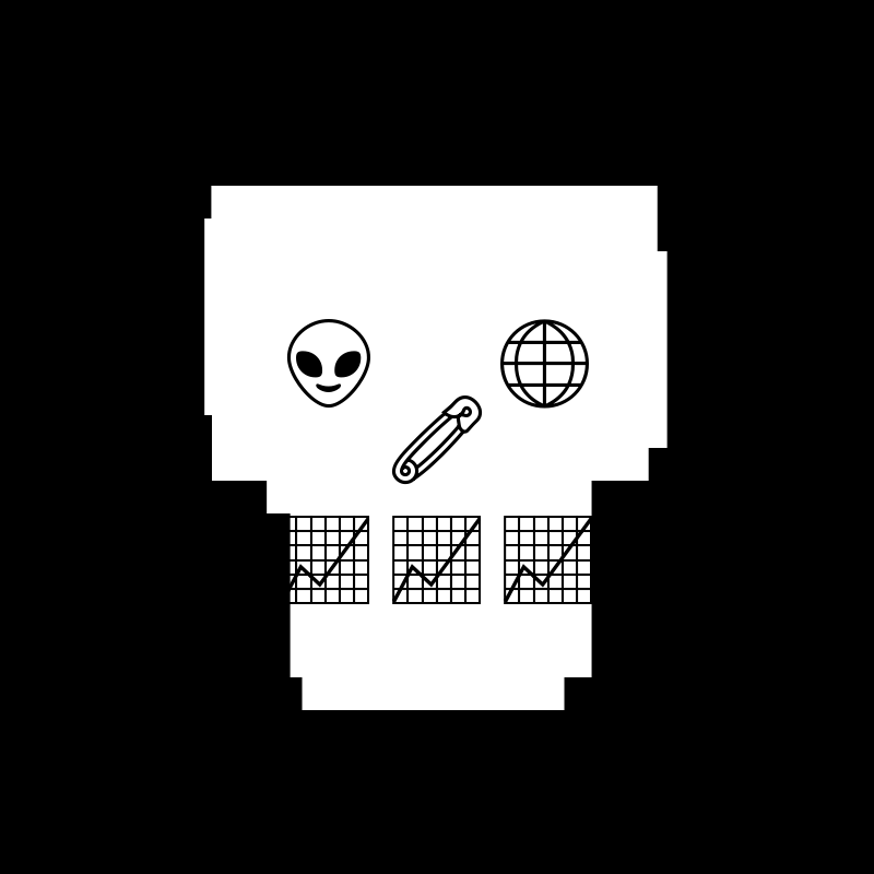 NotSkull(B&W) #138 static token preview