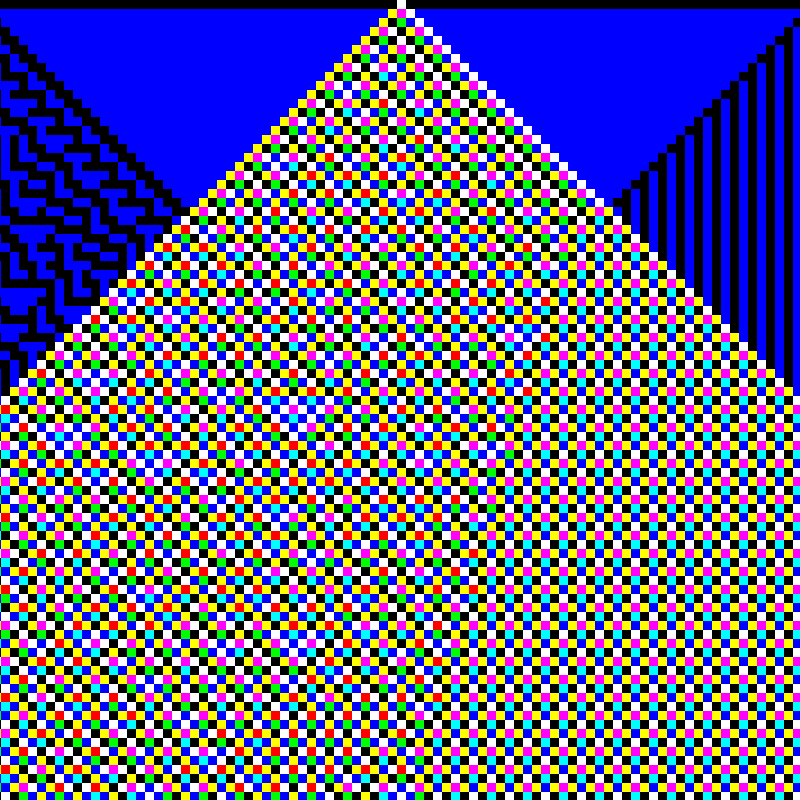 RGB Elementary Cellular Automaton #754 static token preview