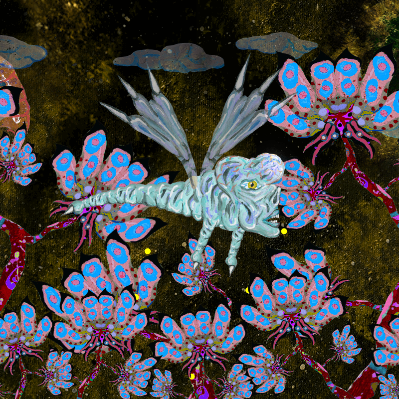 Fireflies and Flower Gardens #111 static token preview