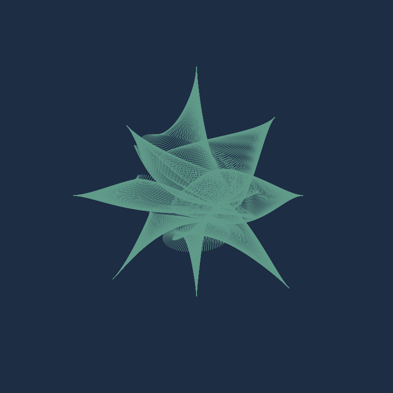 Bezier Stars #33 static token preview