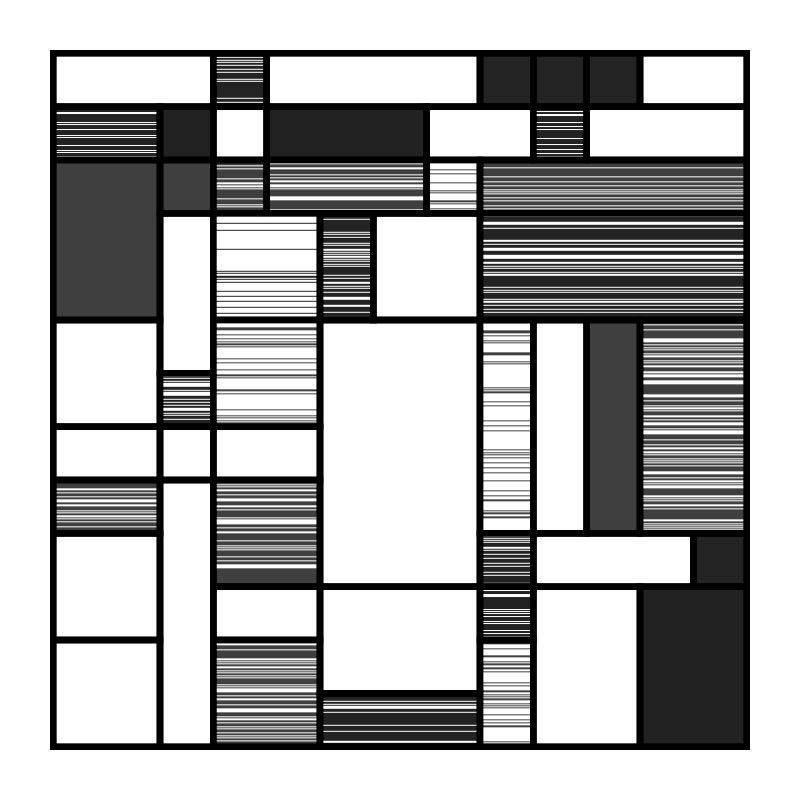 Mono Mondrian #9 static token preview
