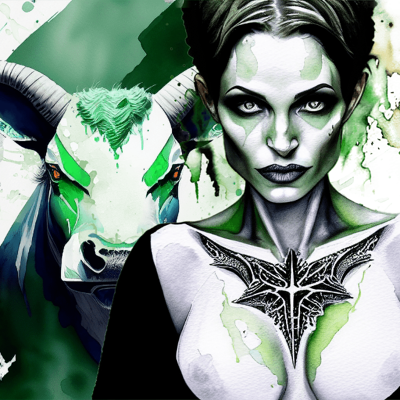 Green Bull #5 static token preview