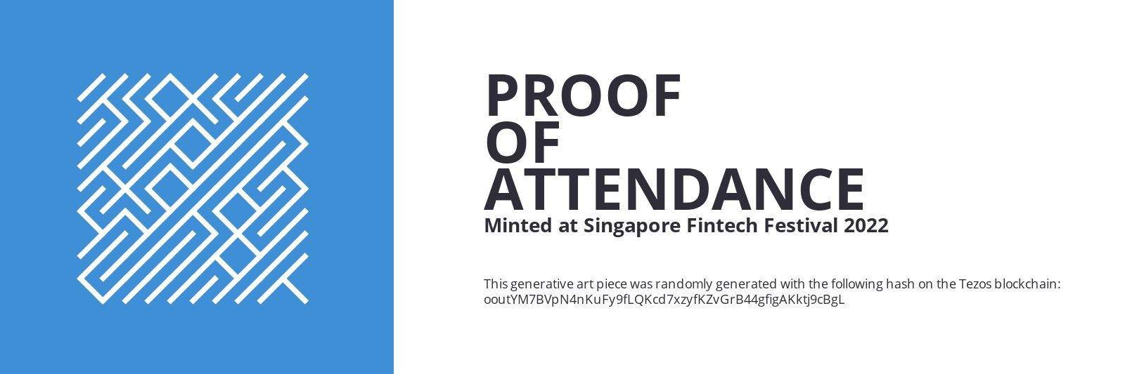 SFF2022 Proof of Attendance Token #2326 static token preview