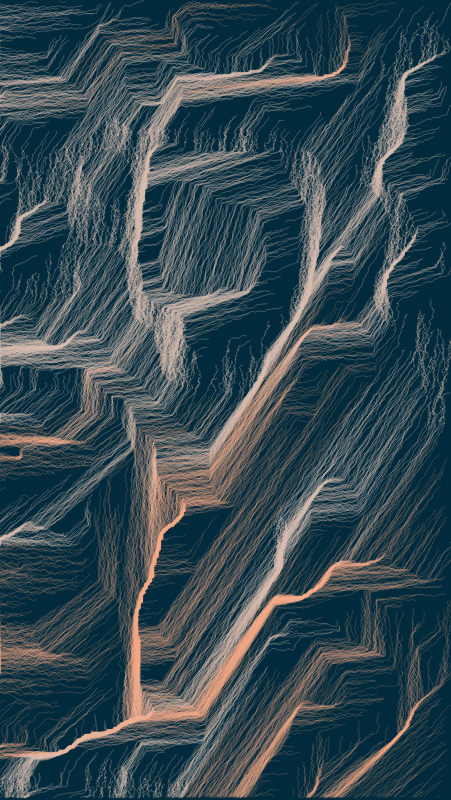 Algoscapes | Rock-face #479 static NFT preview