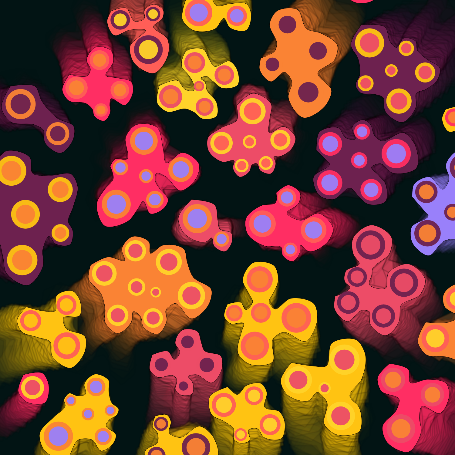 Geometric colorful shapes (Free edition) #90 static NFT preview