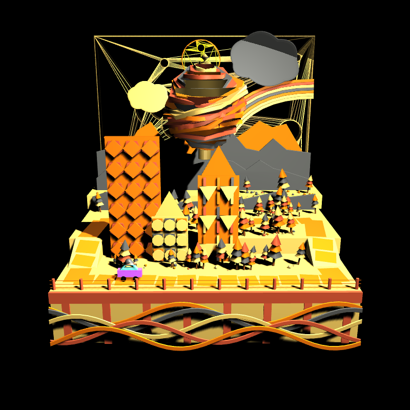 Paper Art 3D #163 static NFT preview