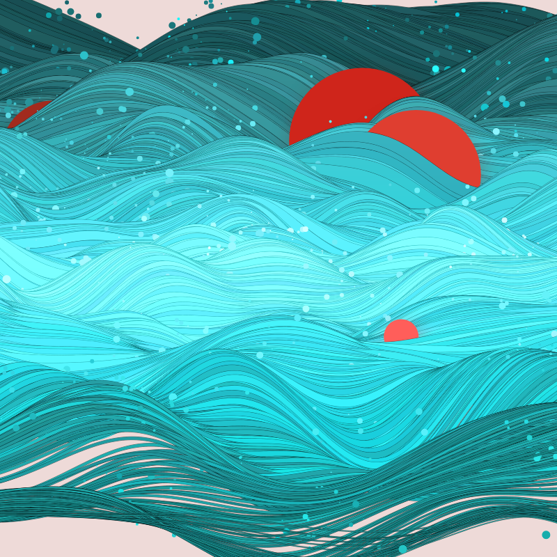 The Ocean Waves #137 static token preview