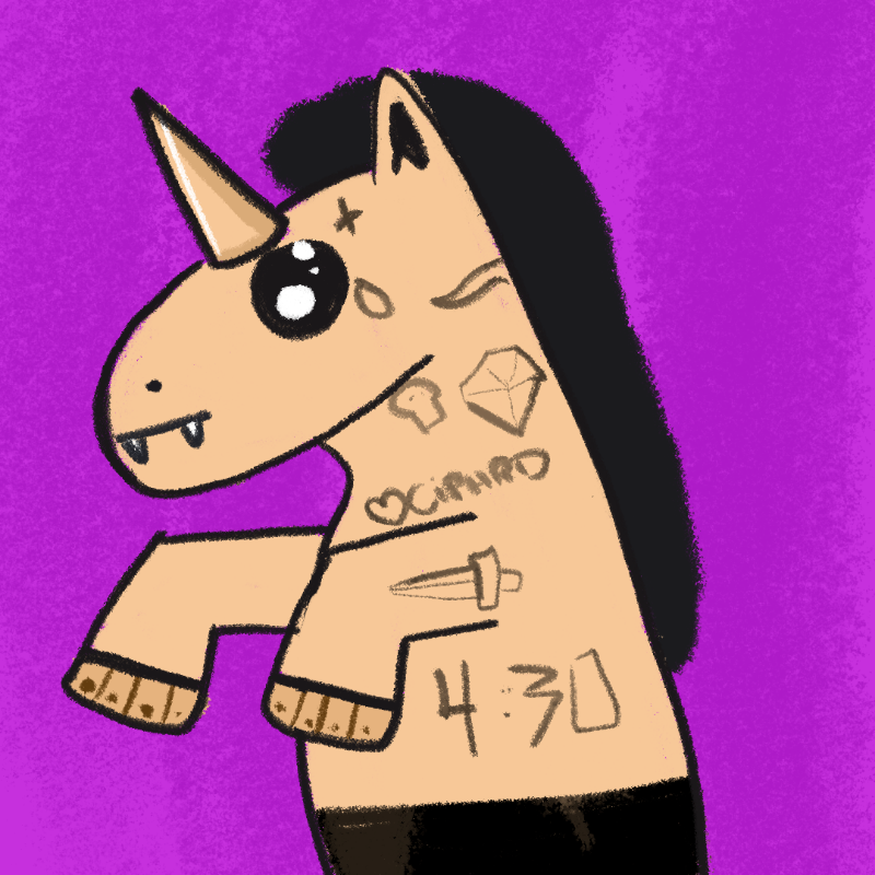 Peculiar unicornos #392 static token preview