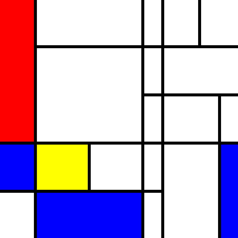 compositioninredblueandyellow.art, (NFT) #14 static token preview