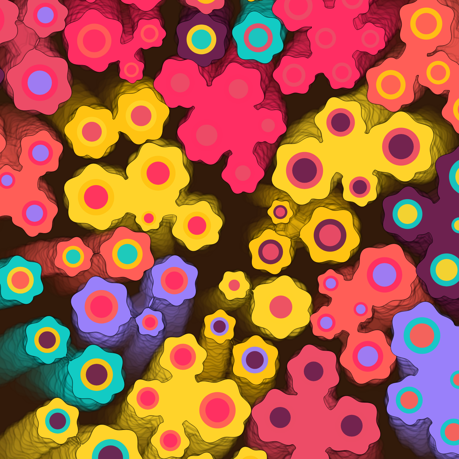 Geometric colorful shapes (Free edition) #100 static token preview