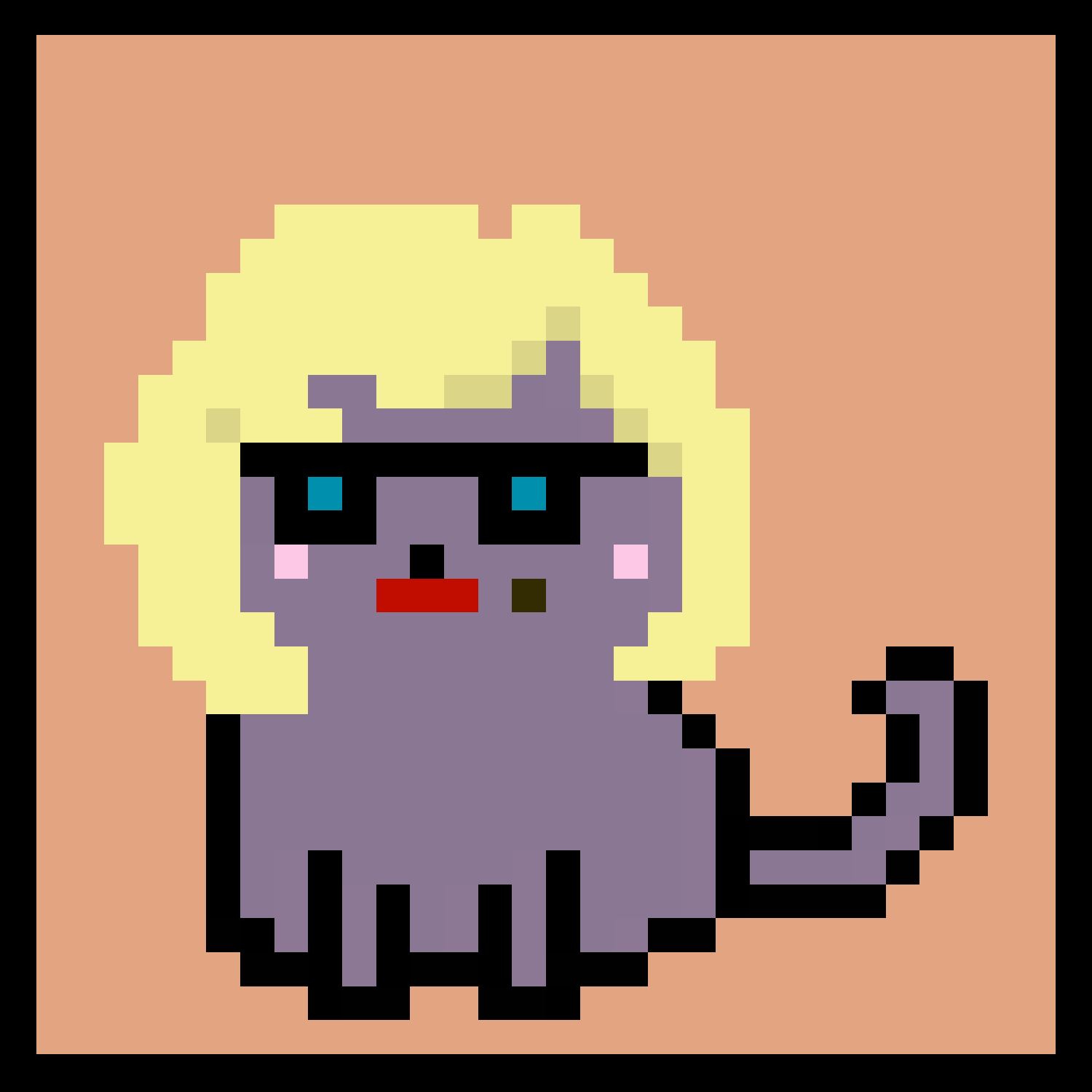 Lazy Kitties #1566 static NFT preview