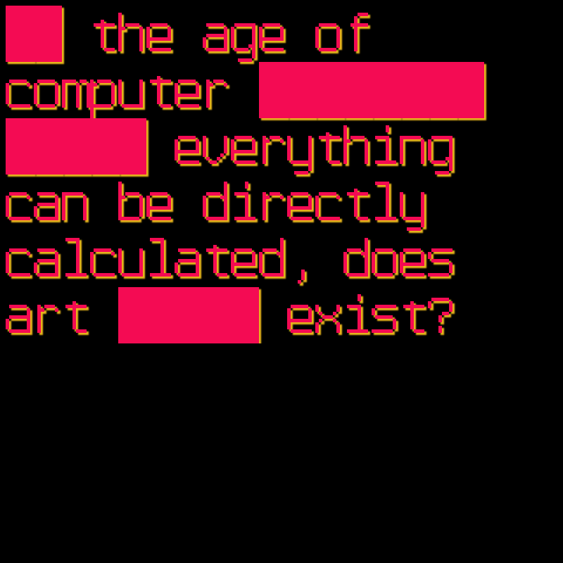 AI Sentences on Digital Art #42 static NFT preview