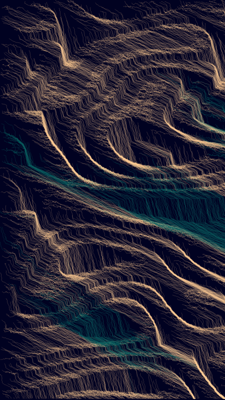 Algoscapes | Rock-face #796 static token preview