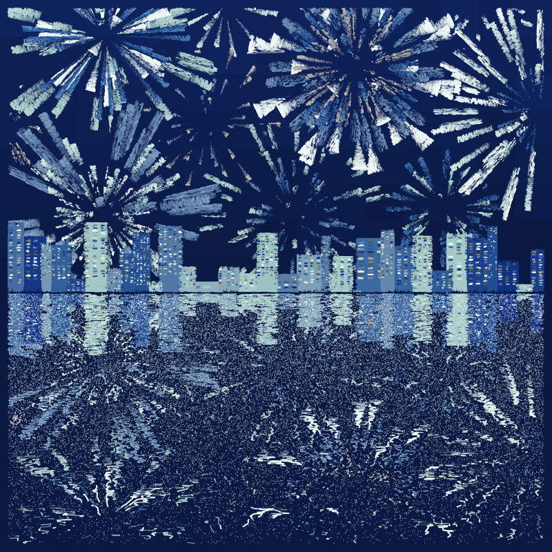 Fireworks #61 static NFT preview