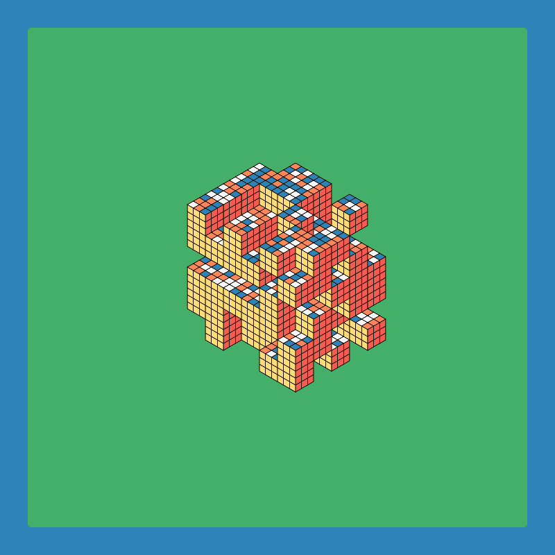 Rubik’s Fortress II #76 static NFT preview