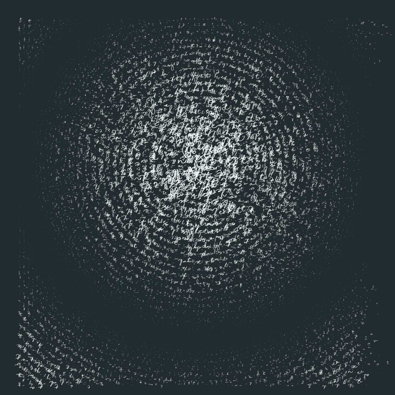 Asemic Writing 1o1 #53 static NFT preview