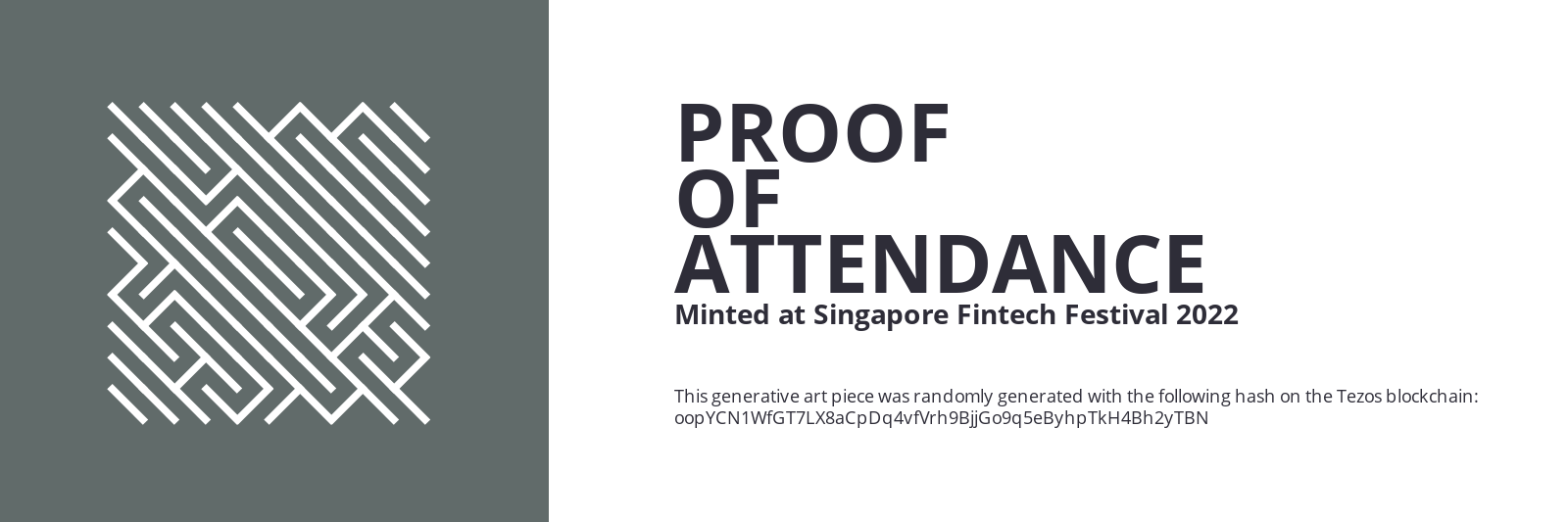 SFF2022 Proof of Attendance Token #2439 static token preview