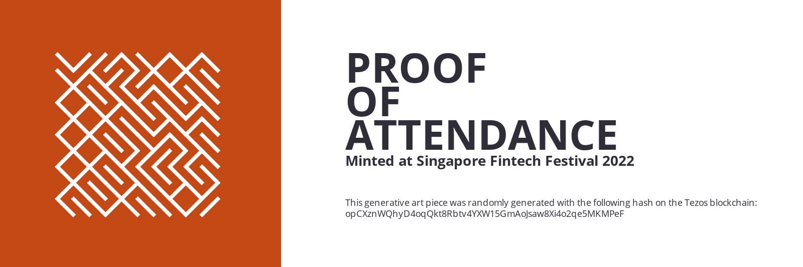 SFF2022 Proof of Attendance Token #1606 static token preview