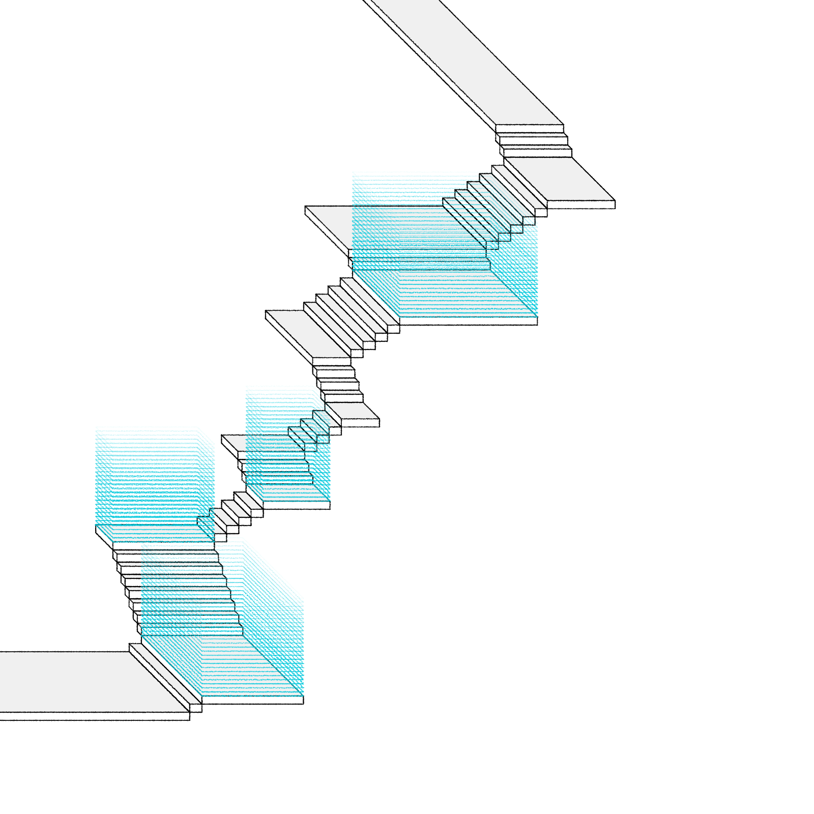 Stairs in a room #90 static NFT preview