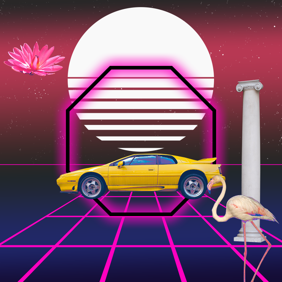 S Y N T H W A V E Nightlife Generator #109 static NFT preview
