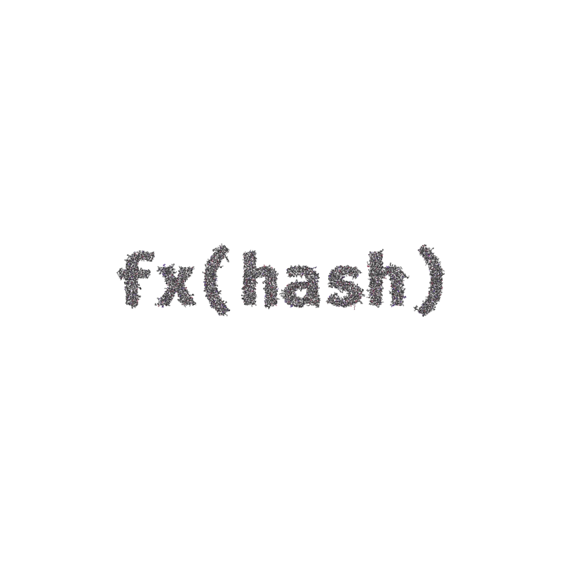 FXHASH Logo with Features #167 static token preview
