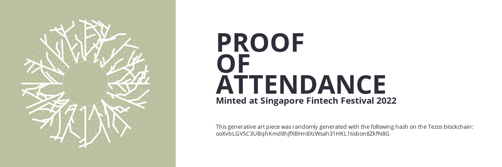 SFF2022 Proof of Attendance Token #72 static token preview