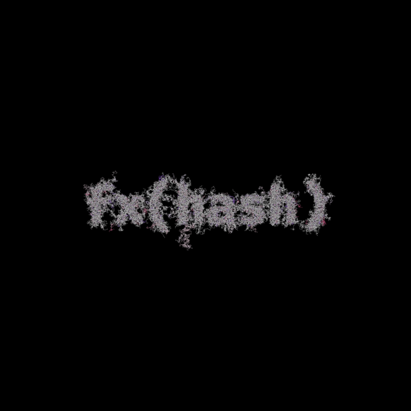 FXHASH Logo with Features #406 static token preview