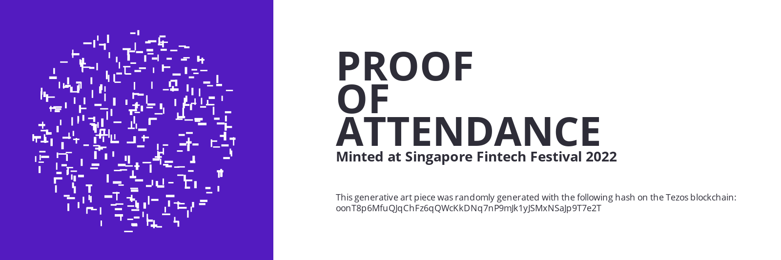 SFF2022 Proof of Attendance Token #503 static token preview
