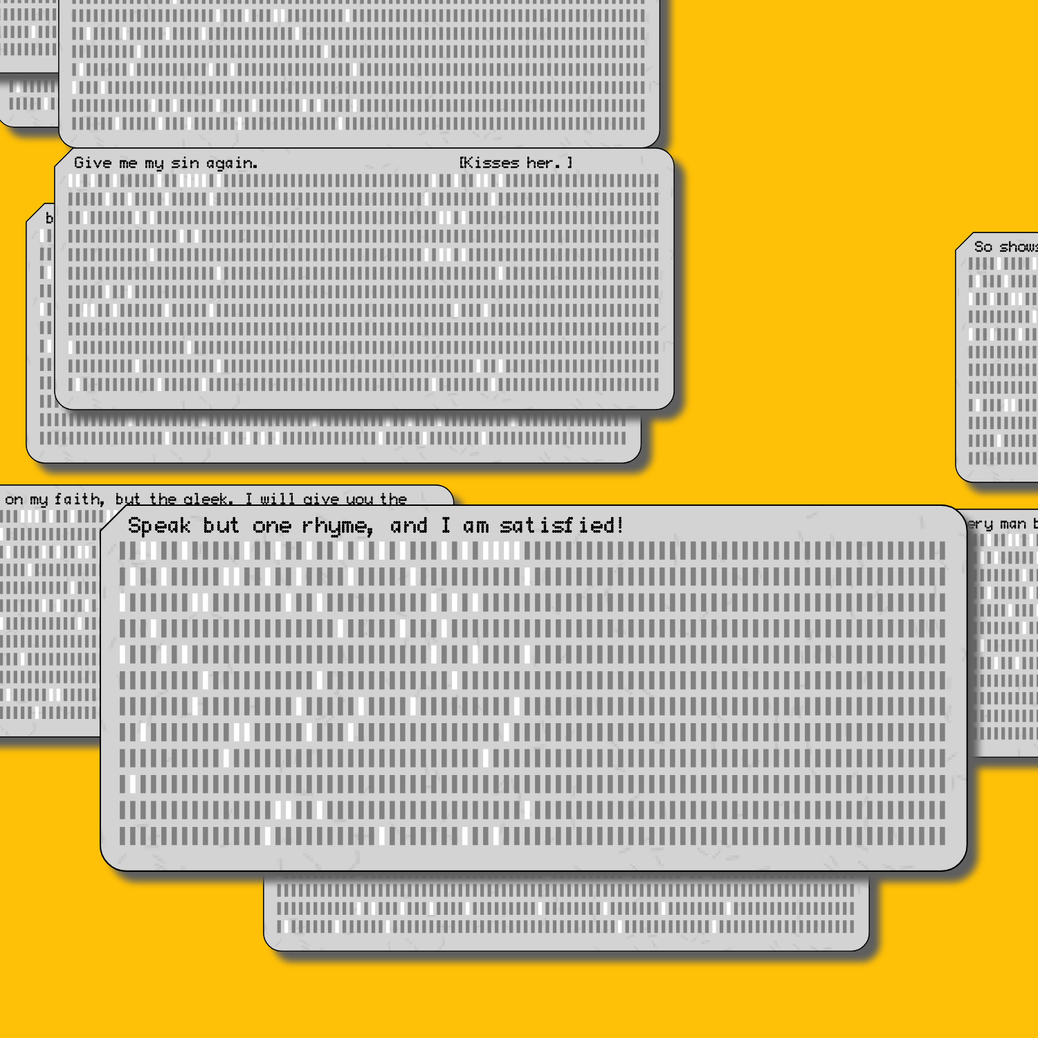 Romeo and Juliet on Punched Cards (Free) #88 static token preview