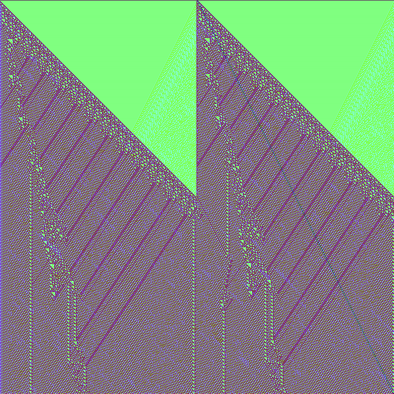 RGB Elementary Cellular Automaton #966 static token preview