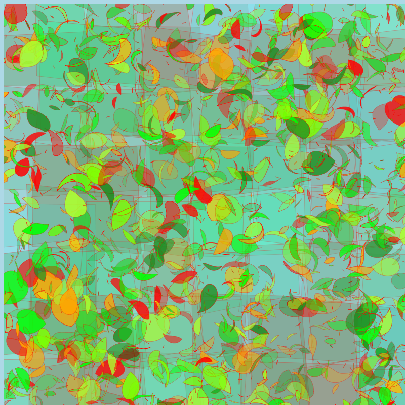 Leaves and glasses #25 static token preview
